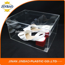 Jinbao personnalisé clair transparent boîte de chaussures Sneaker acrylique